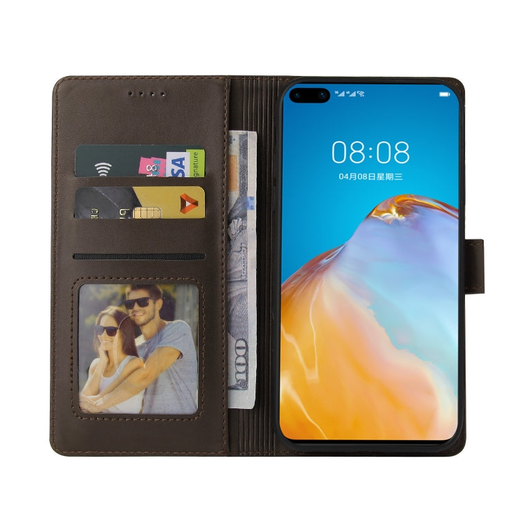 For Huawei P40 Pro GQUTROBE Skin Feel Magnetic Leather Phone Case