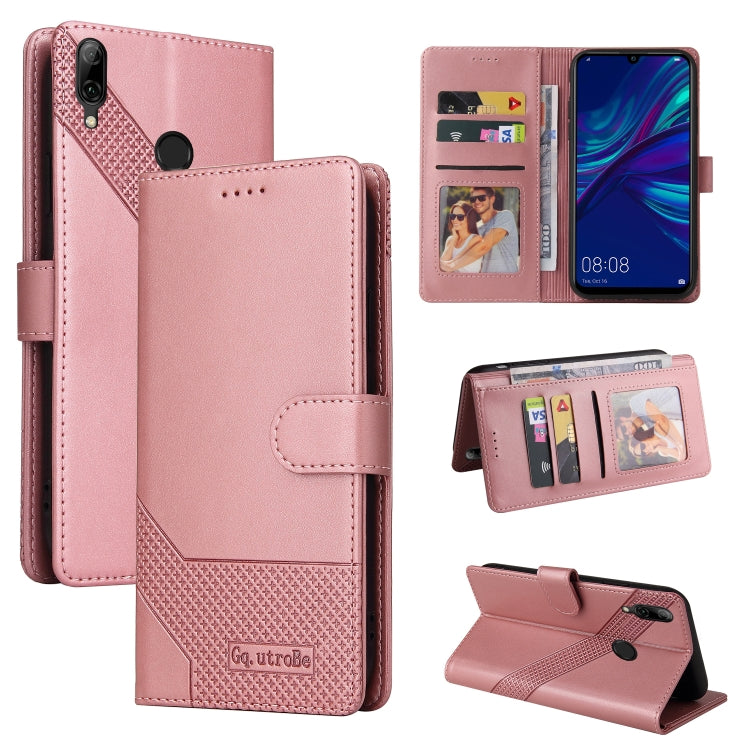 For Huawei P Smart 2019 GQUTROBE Skin Feel Magnetic Leather Phone Case