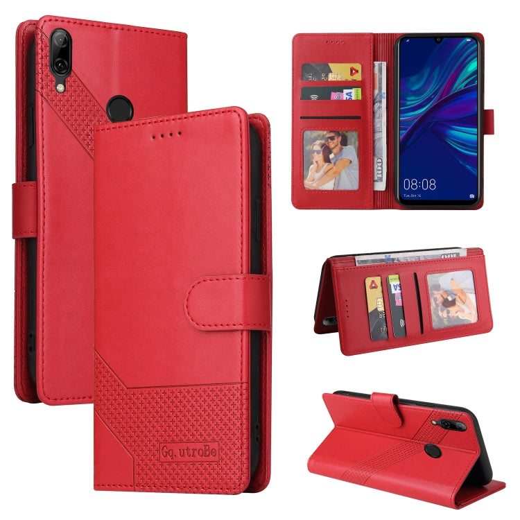 For Huawei P Smart 2019 GQUTROBE Skin Feel Magnetic Leather Phone Case