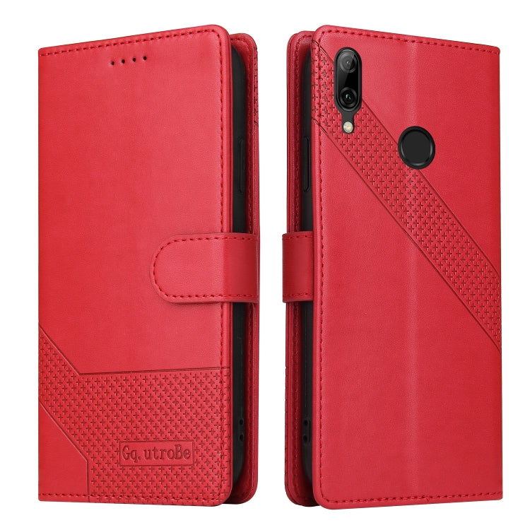 For Huawei P Smart 2019 GQUTROBE Skin Feel Magnetic Leather Phone Case