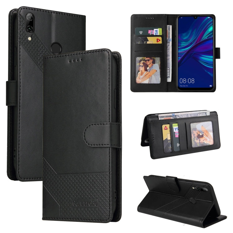 For Huawei P Smart 2019 GQUTROBE Skin Feel Magnetic Leather Phone Case