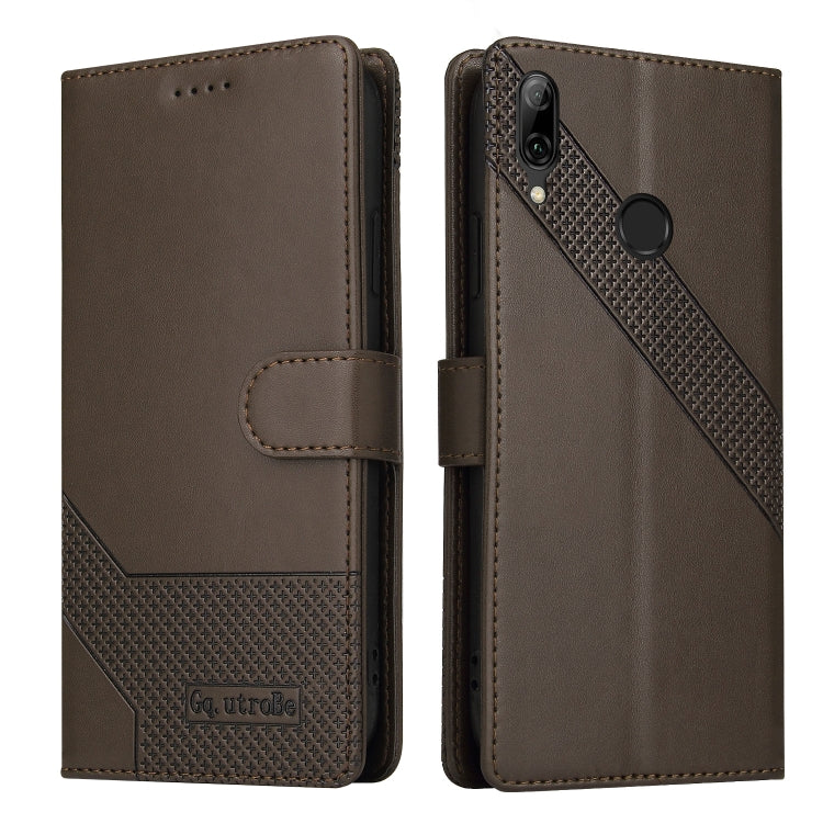 For Huawei P Smart 2019 GQUTROBE Skin Feel Magnetic Leather Phone Case