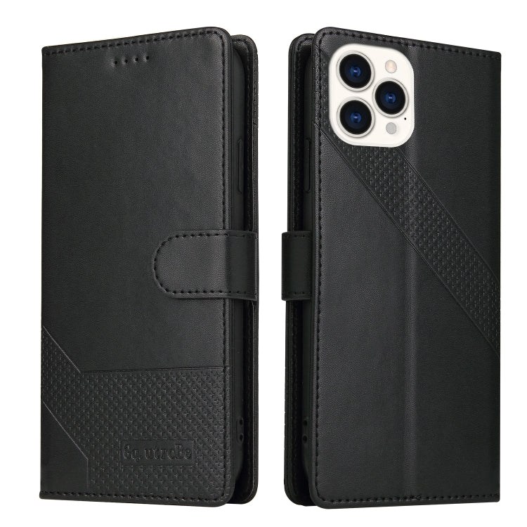 For iPhone 13 Pro Max GQUTROBE Skin Feel Magnetic Leather Phone Case