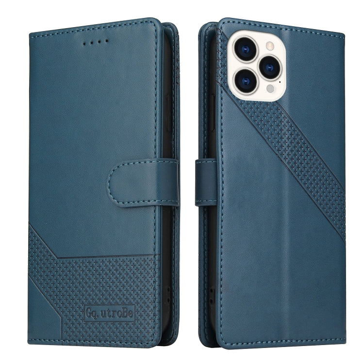 For iPhone 13 Pro Max GQUTROBE Skin Feel Magnetic Leather Phone Case