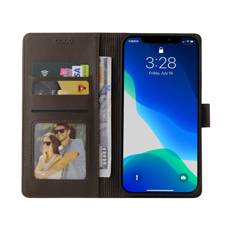 For iPhone 13 Pro Max GQUTROBE Skin Feel Magnetic Leather Phone Case