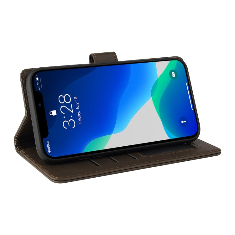 For iPhone 13 Pro Max GQUTROBE Skin Feel Magnetic Leather Phone Case