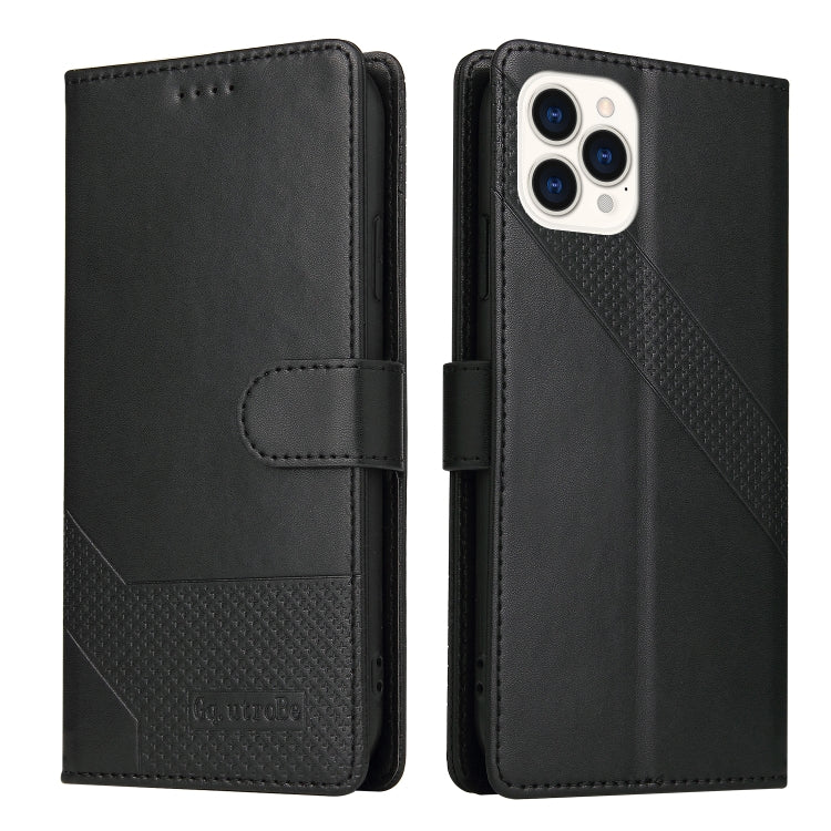 For iPhone 13 Pro GQUTROBE Skin Feel Magnetic Leather Phone Case