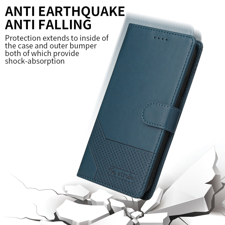 For iPhone 13 Pro GQUTROBE Skin Feel Magnetic Leather Phone Case