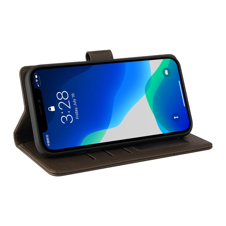 For iPhone 13 Pro GQUTROBE Skin Feel Magnetic Leather Phone Case