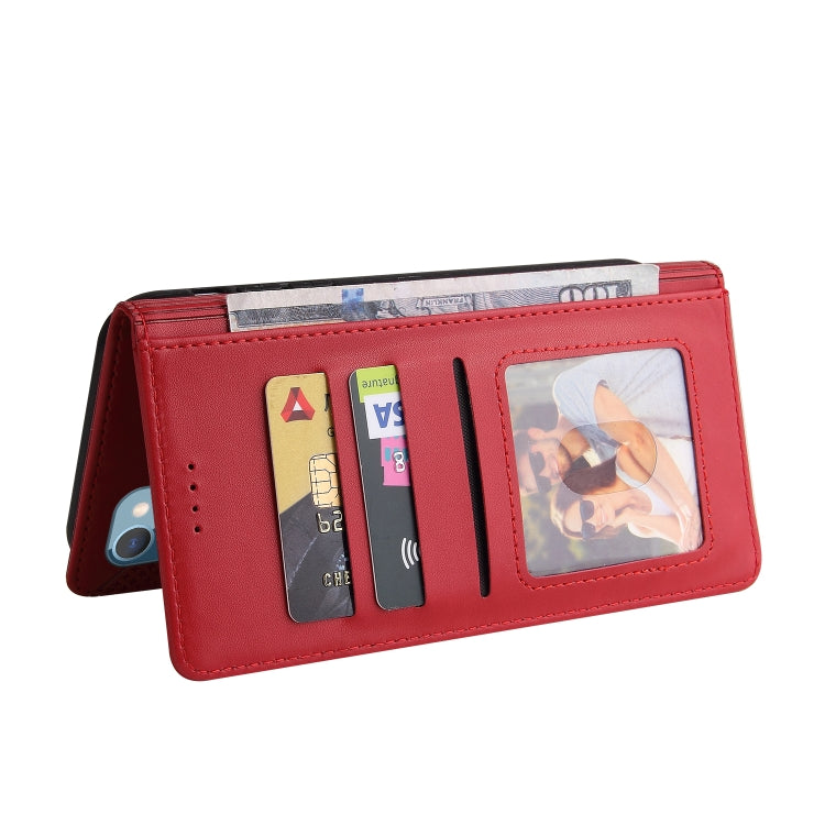 For iPhone 13 mini GQUTROBE Skin Feel Magnetic Leather Phone Case