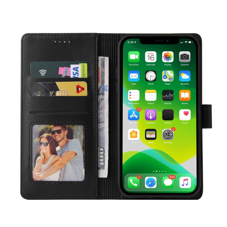 For iPhone 13 mini GQUTROBE Skin Feel Magnetic Leather Phone Case