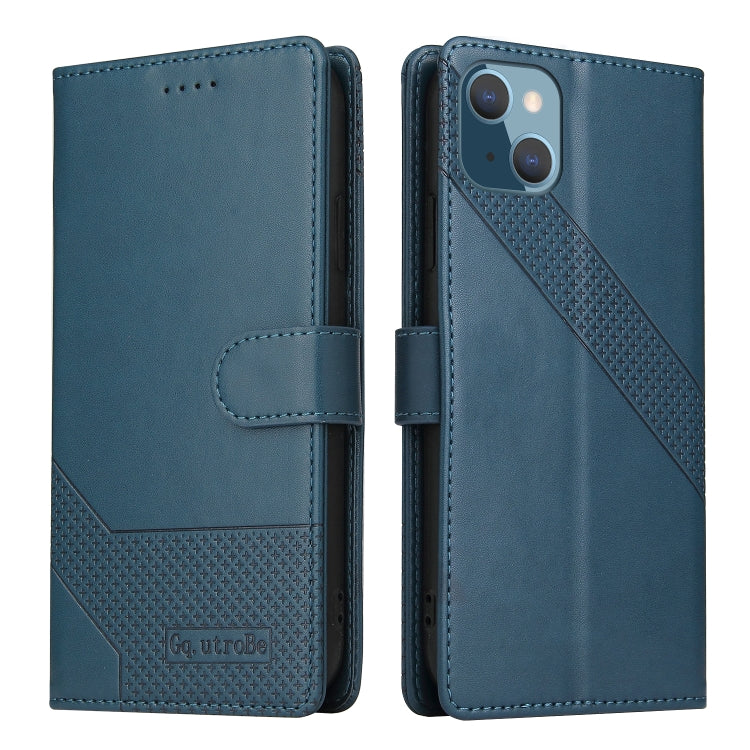 For iPhone 13 mini GQUTROBE Skin Feel Magnetic Leather Phone Case