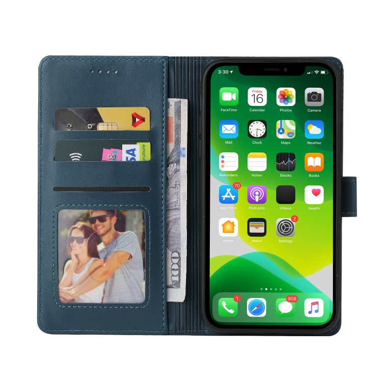For iPhone 13 mini GQUTROBE Skin Feel Magnetic Leather Phone Case
