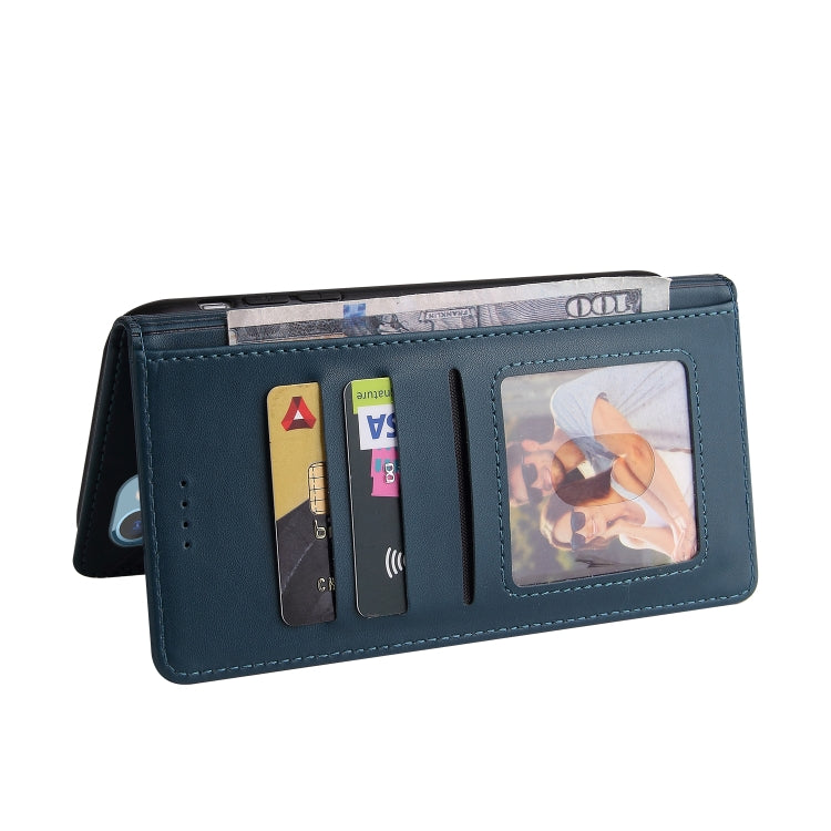 For iPhone 13 mini GQUTROBE Skin Feel Magnetic Leather Phone Case