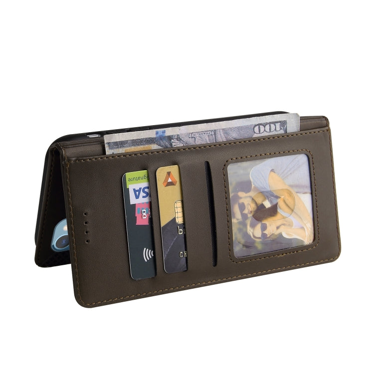For iPhone 13 mini GQUTROBE Skin Feel Magnetic Leather Phone Case