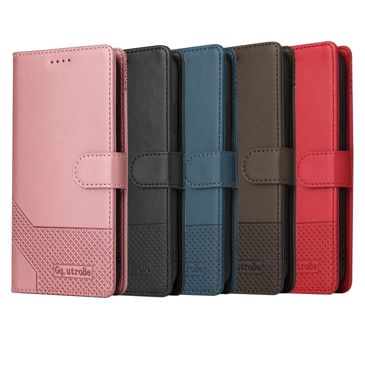 For iPhone 13 mini GQUTROBE Skin Feel Magnetic Leather Phone Case