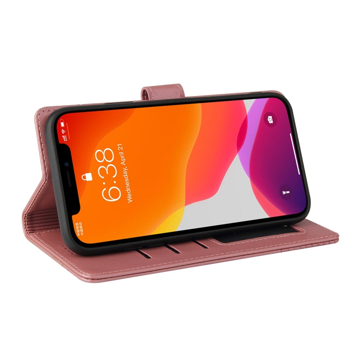 For iPhone 12 Pro Max GQUTROBE Skin Feel Magnetic Leather Phone Case