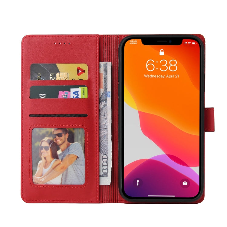 For iPhone 12 Pro Max GQUTROBE Skin Feel Magnetic Leather Phone Case