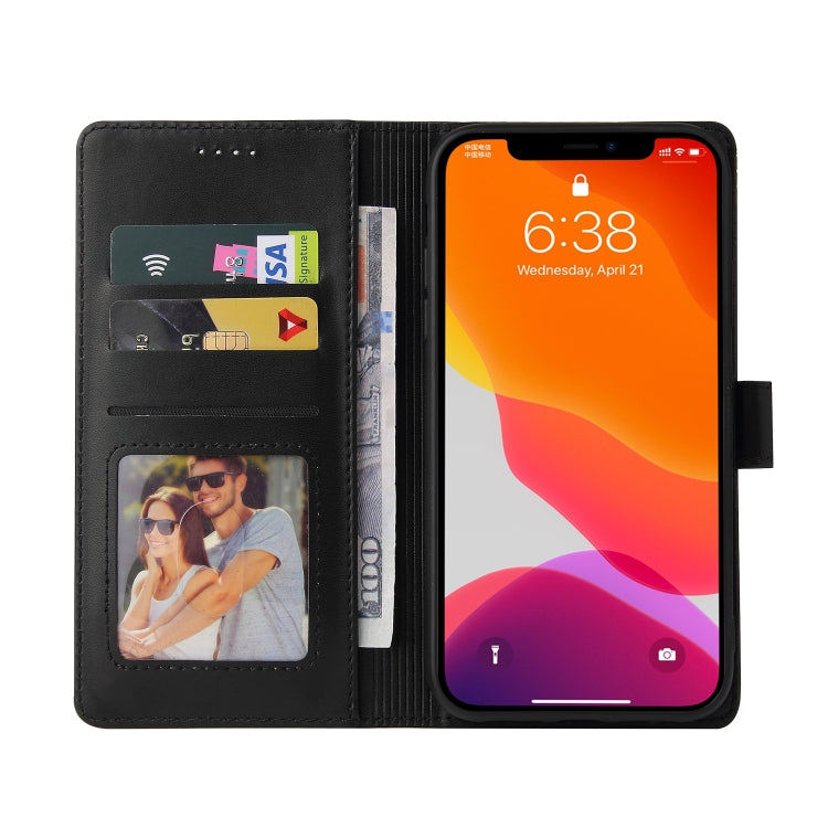 For iPhone 12 Pro Max GQUTROBE Skin Feel Magnetic Leather Phone Case