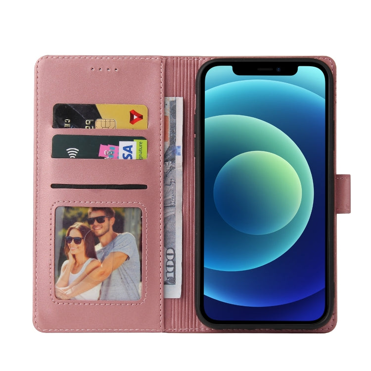 For iPhone 12 / 12 Pro GQUTROBE Skin Feel Magnetic Leather Phone Case