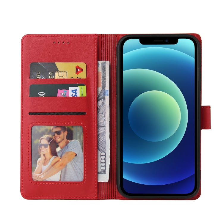 For iPhone 12 / 12 Pro GQUTROBE Skin Feel Magnetic Leather Phone Case