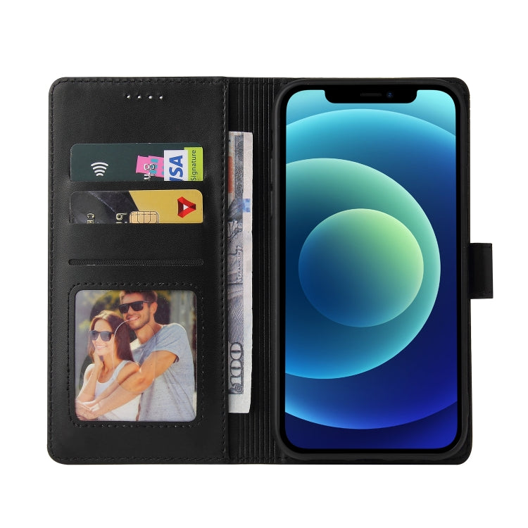 For iPhone 12 / 12 Pro GQUTROBE Skin Feel Magnetic Leather Phone Case