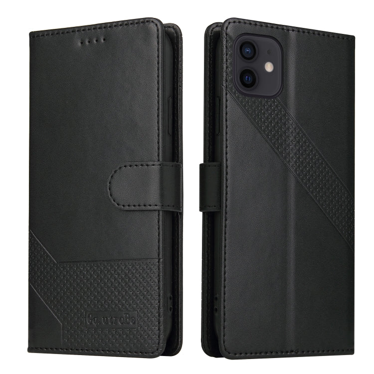 GQUTROBE Skin Feel Magnetic Leather Phone Case For iPhone 12 mini