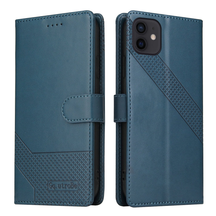 GQUTROBE Skin Feel Magnetic Leather Phone Case For iPhone 12 mini