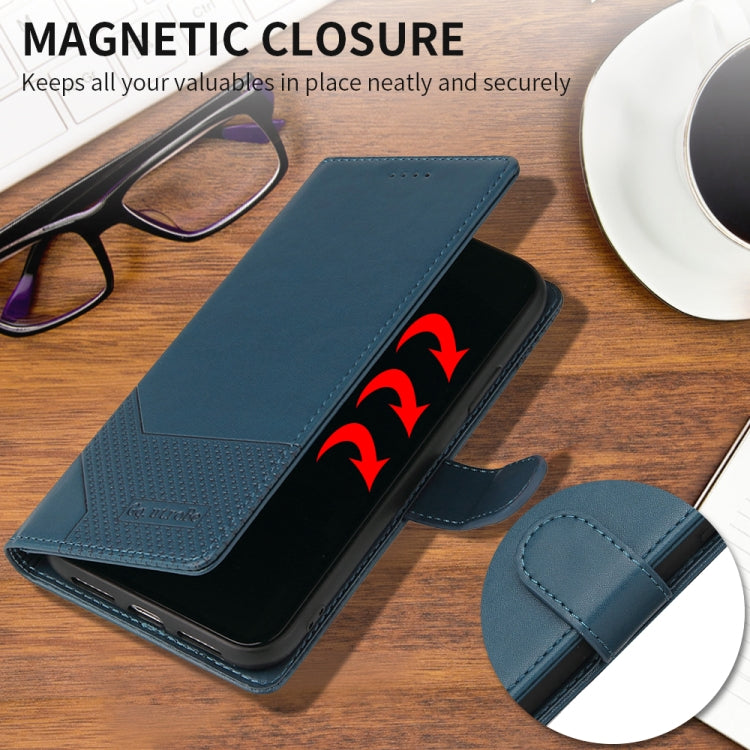 GQUTROBE Skin Feel Magnetic Leather Phone Case For iPhone 12 mini