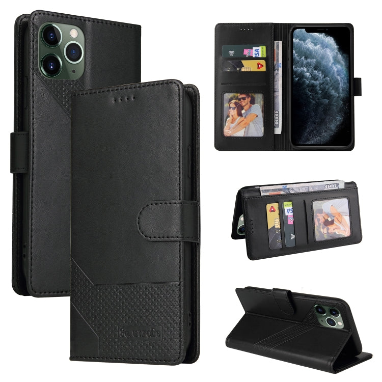 For iPhone 11 Pro Max GQUTROBE Skin Feel Magnetic Leather Phone Case