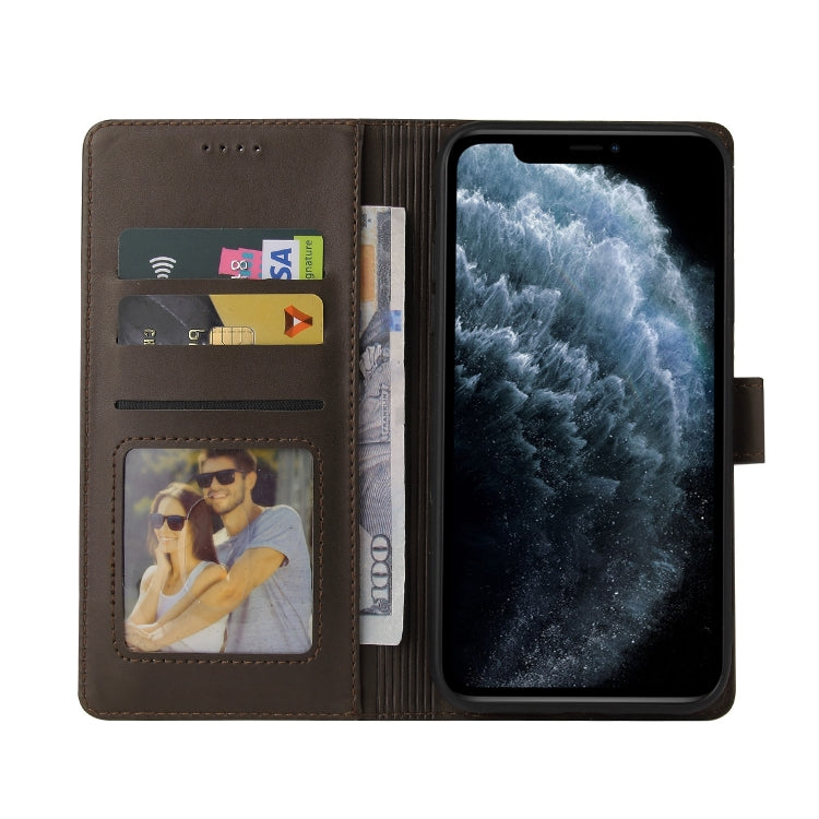 For iPhone 11 Pro Max GQUTROBE Skin Feel Magnetic Leather Phone Case