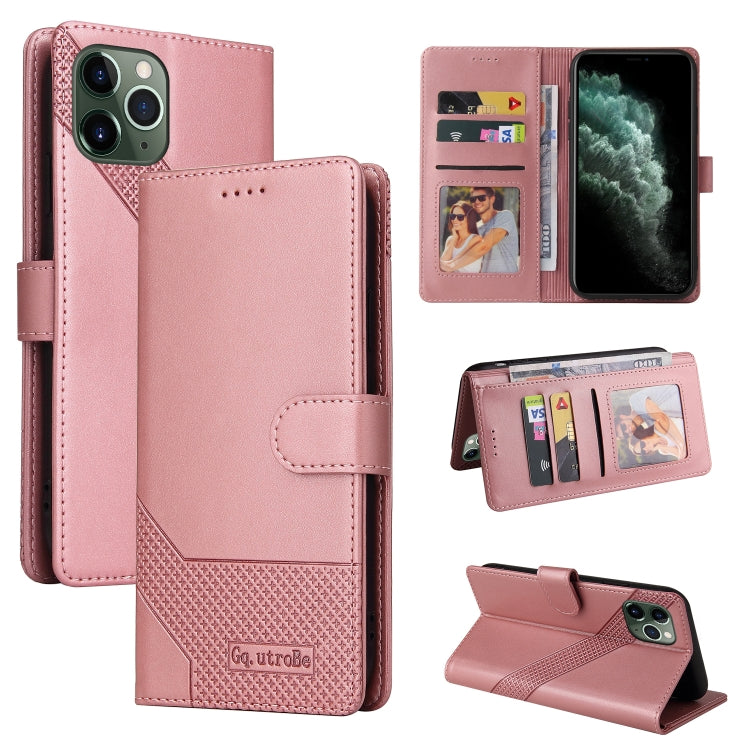 For iPhone 11 Pro GQUTROBE Skin Feel Magnetic Leather Phone Case