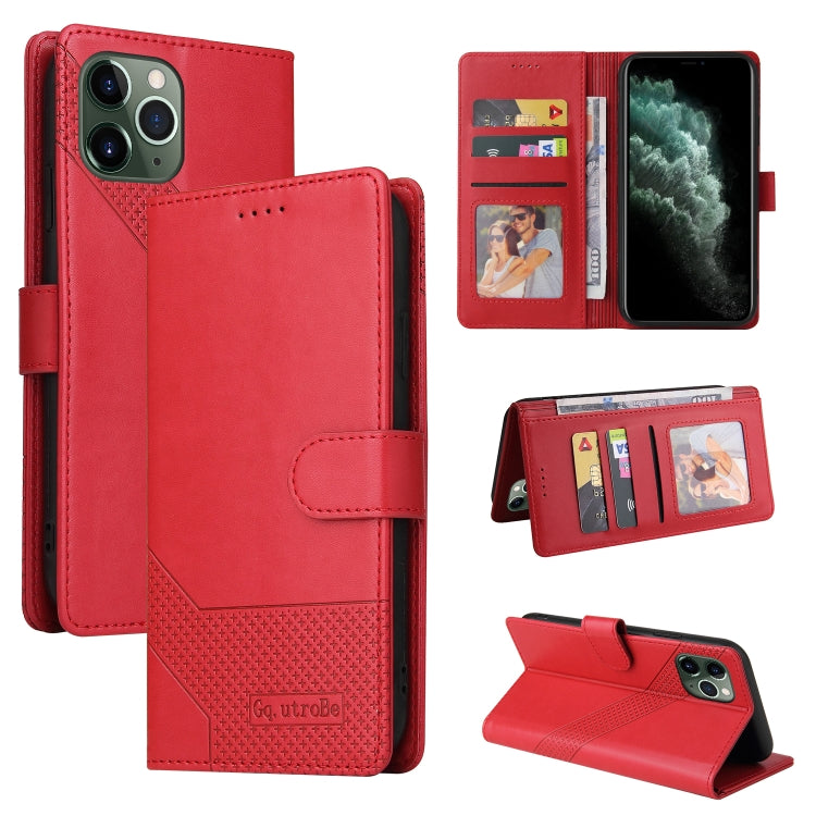 For iPhone 11 Pro GQUTROBE Skin Feel Magnetic Leather Phone Case