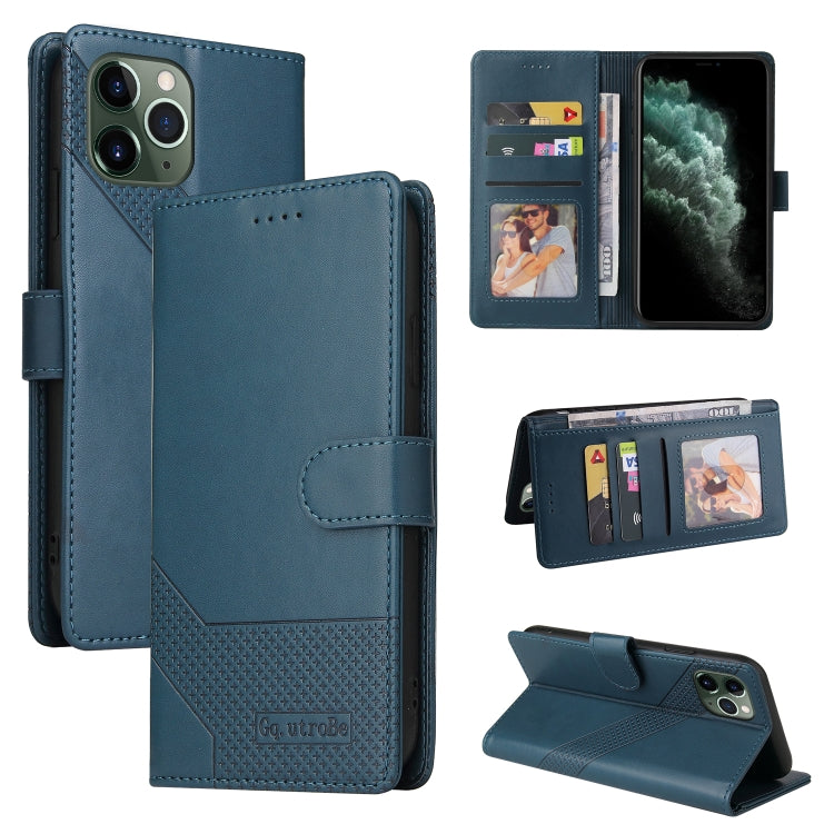 For iPhone 11 Pro GQUTROBE Skin Feel Magnetic Leather Phone Case