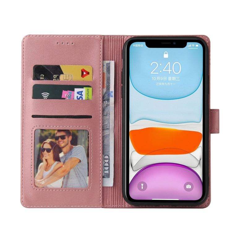 For iPhone 11 GQUTROBE Skin Feel Magnetic Leather Phone Case