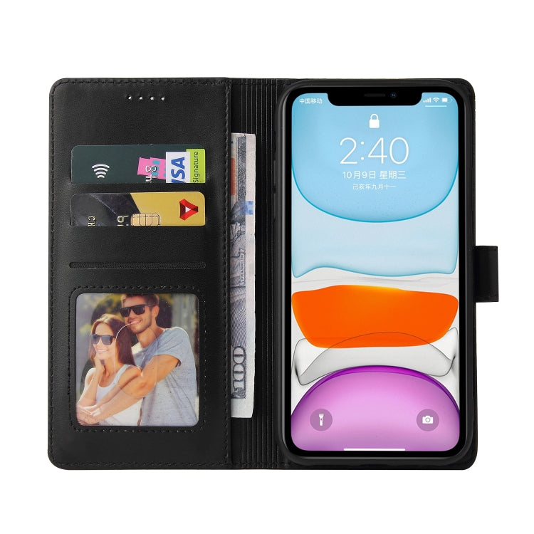 For iPhone 11 GQUTROBE Skin Feel Magnetic Leather Phone Case