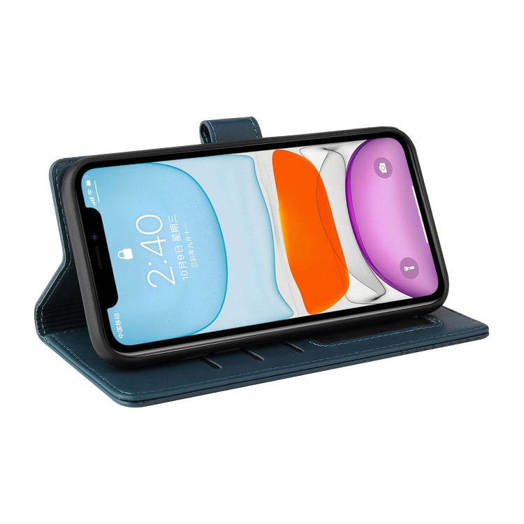 For iPhone 11 GQUTROBE Skin Feel Magnetic Leather Phone Case