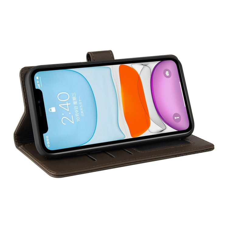 For iPhone 11 GQUTROBE Skin Feel Magnetic Leather Phone Case