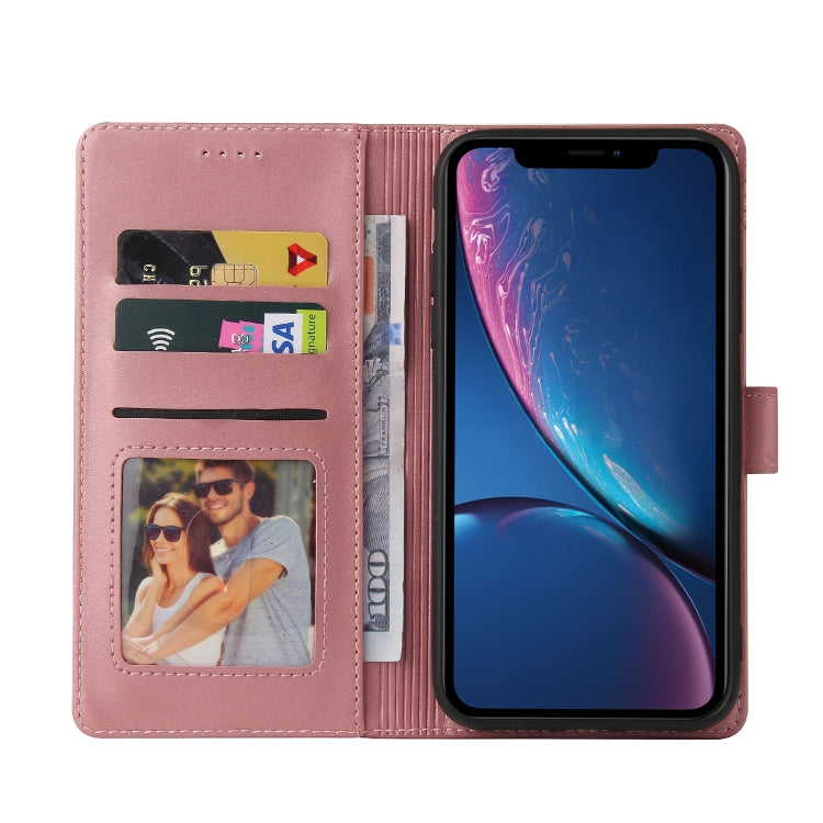 For iPhone XR GQUTROBE Skin Feel Magnetic Leather Phone Case