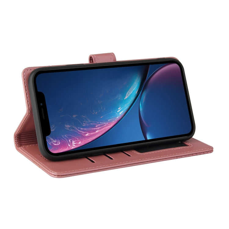 For iPhone XR GQUTROBE Skin Feel Magnetic Leather Phone Case