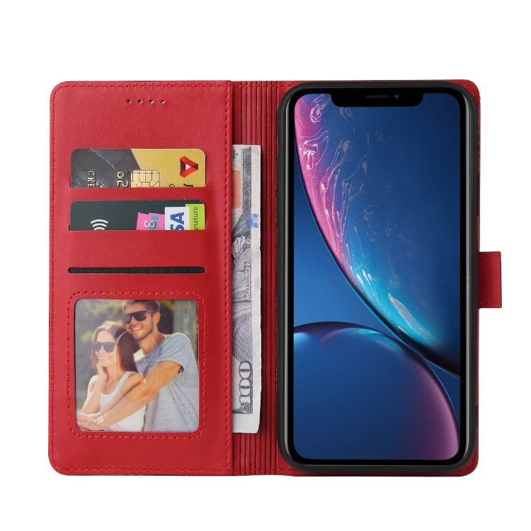 For iPhone XR GQUTROBE Skin Feel Magnetic Leather Phone Case