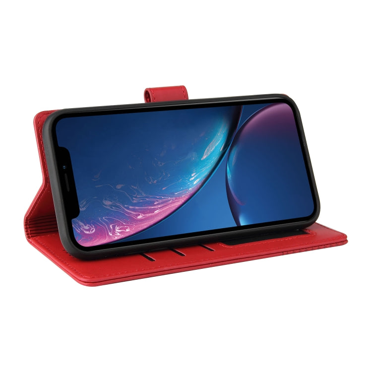 For iPhone XR GQUTROBE Skin Feel Magnetic Leather Phone Case