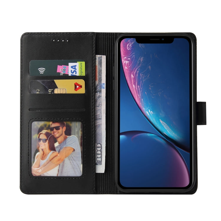 For iPhone XR GQUTROBE Skin Feel Magnetic Leather Phone Case
