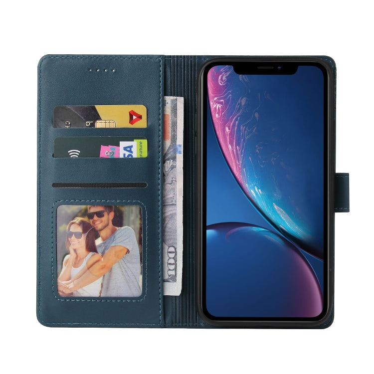 For iPhone XR GQUTROBE Skin Feel Magnetic Leather Phone Case