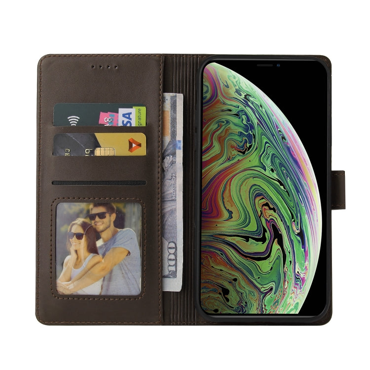 For iPhone XS Max GQUTROBE Skin Feel Magnetic Leather Phone Case