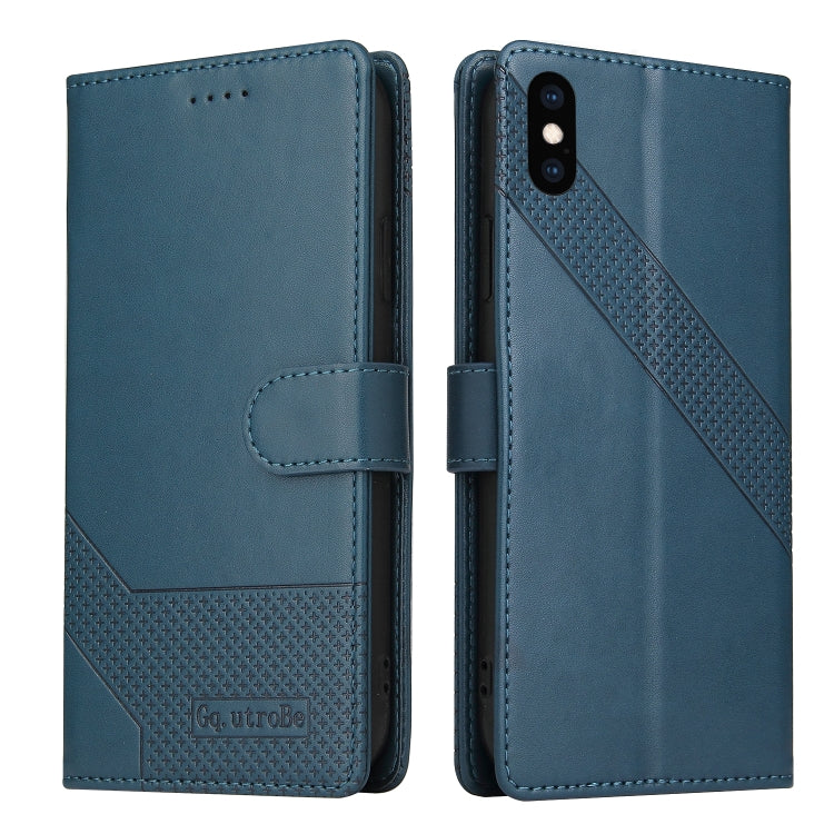 For iPhone X / XS GQUTROBE Skin Feel Magnetic Leather Phone Case