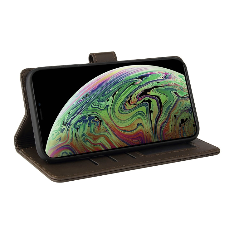 For iPhone X / XS GQUTROBE Skin Feel Magnetic Leather Phone Case