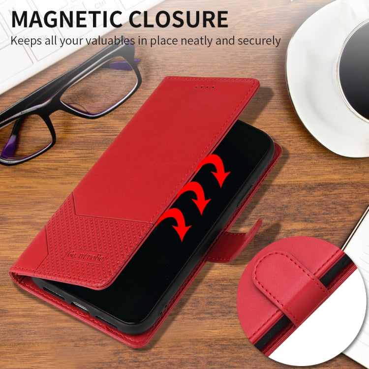 For iPhone SE 2022 / SE 2020 / 8 / 7 GQUTROBE Skin Feel Magnetic Leather Phone Case