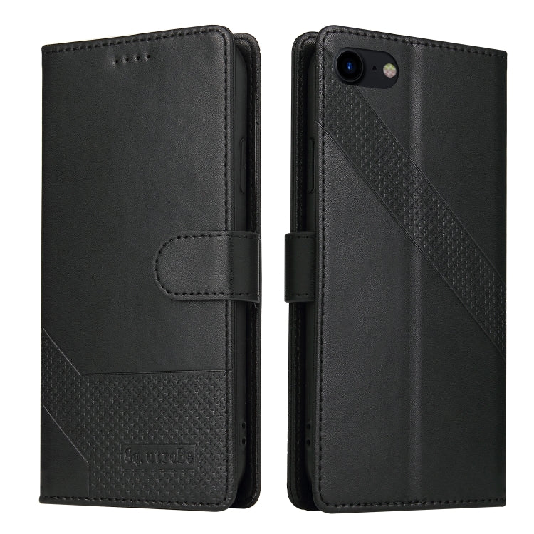 For iPhone SE 2022 / SE 2020 / 8 / 7 GQUTROBE Skin Feel Magnetic Leather Phone Case