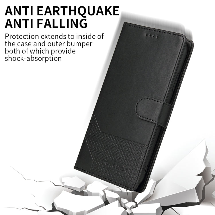 For iPhone SE 2022 / SE 2020 / 8 / 7 GQUTROBE Skin Feel Magnetic Leather Phone Case